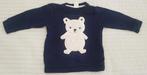 Wintertrui maat 74 baby kleding beer blauw truien trui, Gebruikt, H&M, Jongetje, Truitje of Vestje