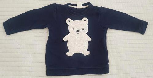 Wintertrui maat 74 baby kleding beer blauw truien trui, Kinderen en Baby's, Babykleding | Maat 74, Gebruikt, Jongetje, Truitje of Vestje