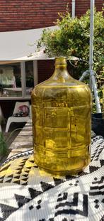 Groene Glazen Mandfles - Decoratie of Wijn maken, Antiek en Kunst, Antiek | Glas en Kristal, Ophalen