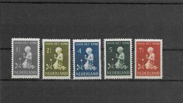 Nederland 1940, NVPH 374 t/m 378, Postfris. beschikbaar voor biedingen