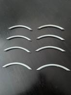 8 Zilverkleurige Handgrepen met Schroeven128mm, Ophalen of Verzenden, Gebruikt