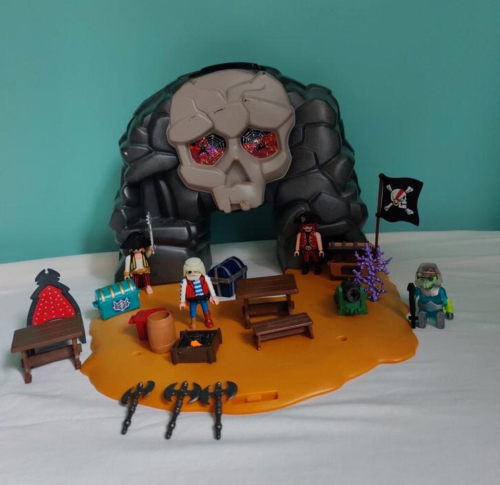 Playmobil Piraten Doodshoofd Eiland 4443, Kinderen en Baby's, Speelgoed | Playmobil, Gebruikt, Ophalen of Verzenden