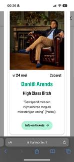 Gezocht 2 kaartjes Daniel Arends Leeuwarden de Harmonie, Tickets en Kaartjes, Mei, Twee personen