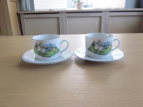Wunsiedel porzellan 3 kop D8cm H6cm schotels D14,5cm, Huis en Inrichting, Keuken | Servies, Zo goed als nieuw, Kop(pen) en/of Schotel(s)