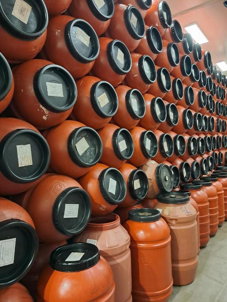 Grote voorraad kunststof tonnen, Tuin en Terras, Regentonnen, Zo goed als nieuw, Kunststof, 150 liter of meer, Ophalen