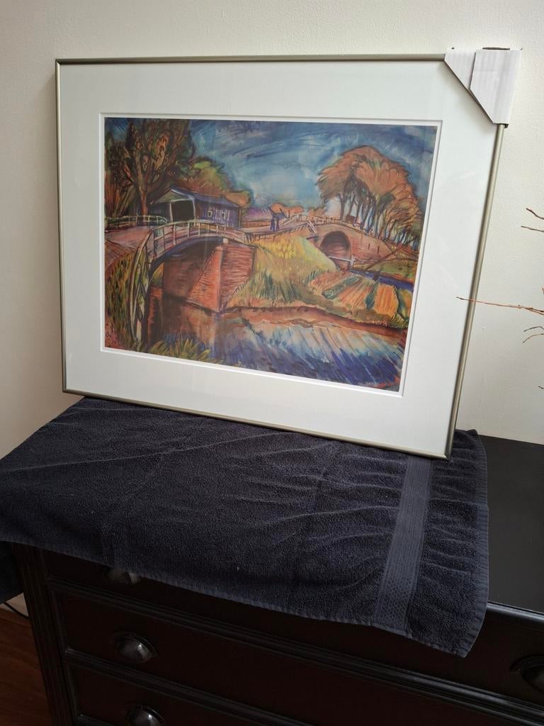 Koppermaandag Prent 2017 J. Dijkstra - Tillen bij Aduard, Antiek en Kunst, Ophalen