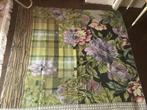 Vloerkleed bloemen groen paars roze  Miho Design 130x140, Huis en Inrichting, Stoffering | Tapijten en Kleden, Gebruikt, Verzenden