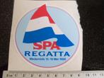sticker spa regatta medemblik 1986 zeilen, Verzenden, Zo goed als nieuw, Sport