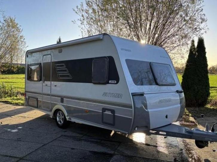Hymer Jive 465 Mover + VT, Caravans en Kamperen, Caravans, Bedrijf, tot en met 4, 1000 - 1250 kg, Rondzit, Hymer, Dwarsbed, Frans bed