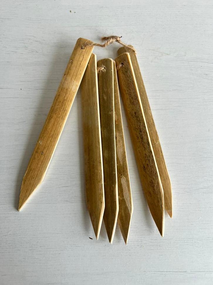 Te Koop Bamboe Plantenlabels Platenstekers 6Stuks, Tuin en Terras, Kweekspullen, Zo goed als nieuw, Overige typen, Ophalen of Verzenden