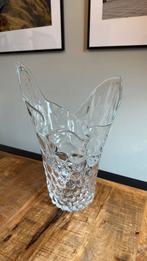 Vintage design ruffle zakdoek vaas bubble glass, Overige kleuren, Verzenden, Minder dan 50 cm, Glas