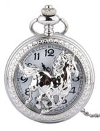 zakhorloge model paard in zilverkleur, Ophalen of Verzenden, Nieuw