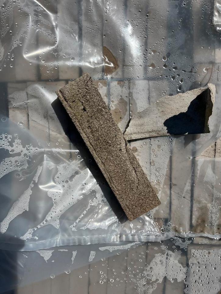 Steenstrips zand 210x50x30mm, Doe-het-zelf en Verbouw, Metselstenen, Zo goed als nieuw, Bakstenen, Ophalen