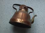 Antiek theepotje waterketel met warmhoudplaatje., Antiek en Kunst, Antiek | Koper en Brons, Ophalen of Verzenden, Koper