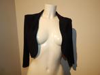 Joseph Ribkoff zwart stretch vest jasje apart kraagje M