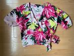 Zomer korte blouse met bloemen, Ophalen of Verzenden, Gedragen, Maat 36 (S), Roze