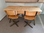 Schoolbankje- bureau, Huis en Inrichting, Ophalen, Gebruikt