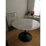 Eettafel rond echt marmer 110, Ophalen, Rond, Zo goed als nieuw, 75 cm of meer