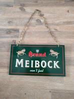 Brand meibock dubbel zijdig uithangbord, Verzamelen, Ophalen of Verzenden, Zo goed als nieuw, Reclamebord, Plaat of Schild, Brand