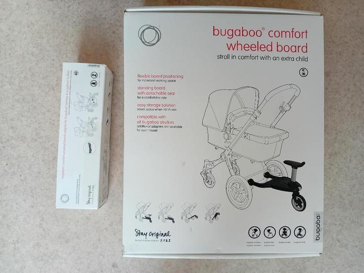 NIEUW Bugaboo Meerijdplankje + Adapter Buffalo / Donkey, Kinderen en Baby's, Buggy's, Nieuw, Overige merken, Ophalen of Verzenden