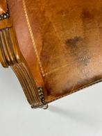 Franse stoel klassiek leder, Antiek en Kunst, Antiek | Meubels | Stoelen en Banken, Ophalen