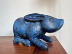 Blauw konijn van hout, Antiek en Kunst, Ophalen