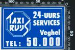 Sticker: Taxi Ruys - Veghel, Ophalen of Verzenden, Zo goed als nieuw, Bedrijf of Vereniging