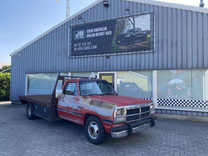 Dodge  Cummins  Flatbed GEN 1 Uniek ! !, Auto's, Bestelauto's, Bedrijf, Airconditioning, Elektrische ramen, Dodge, Diesel, Automaat