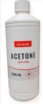 Aceton 100% zuiver verf verdunner nagellakremover, Ophalen of Verzenden