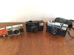 3 vintage jaren 70 zwarte fotocameraatjes fototoestelletjes, Audio, Tv en Foto, Fotocamera's Analoog, Ophalen of Verzenden, Gebruikt