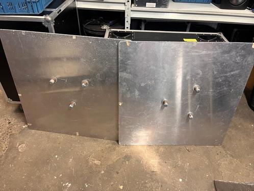 2x Truss Baseplate aluminium 90x90cm + transport hoezen, Muziek en Instrumenten, Licht en Laser, Gebruikt, Overige typen, Ophalen of Verzenden
