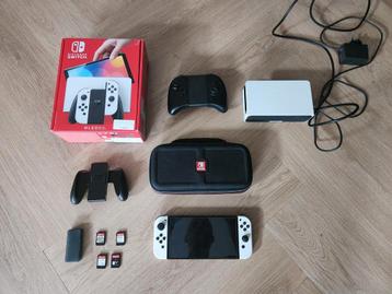 Nintendo OLED met extra controller en 4 games beschikbaar voor biedingen