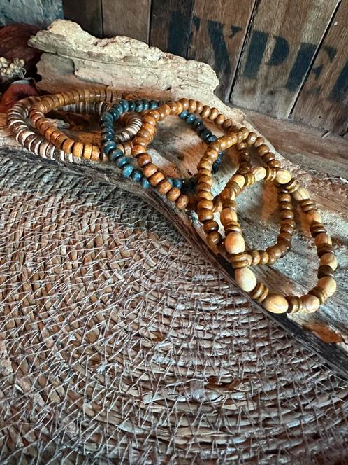Boho armbandenset / multilayer  / stacked beaded / bracelet, Sieraden, Tassen en Uiterlijk, Armbanden, Zo goed als nieuw, Ophalen of Verzenden