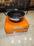 Le Creuset Faitout Braad-/Stoofpan 24cm/3L, Shiny Black, Huis en Inrichting, Keuken | Potten en Pannen, Ophalen, Gietijzer, Nieuw