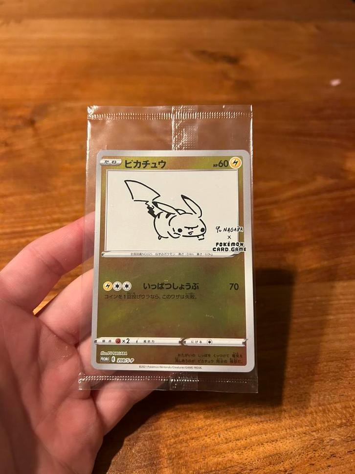 Pokemon - Yu nagaba Pikachu, Hobby en Vrije tijd, Verzamelkaartspellen | Pokémon, Nieuw, Losse kaart, Foil, Ophalen of Verzenden