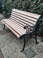 Tuinbank parkbank gietijzer eiken NIEUW, Tuin en Terras, Ophalen of Verzenden, Nieuw, Hout