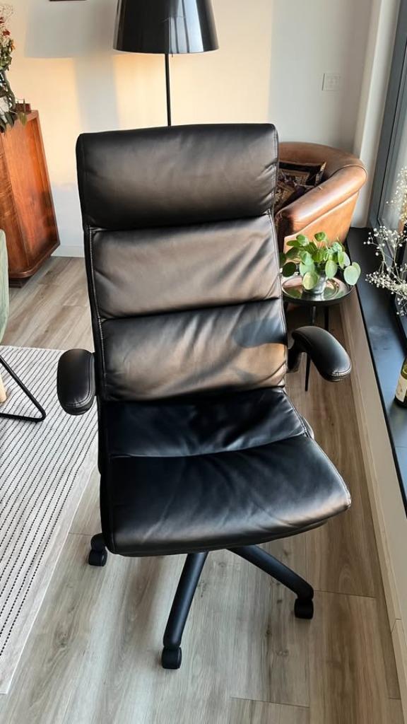 Black Executive Office Chair | Directeursstoel – Zwart, Huis en Inrichting, Bureaustoelen, Zo goed als nieuw, Bureaustoel, Zwart