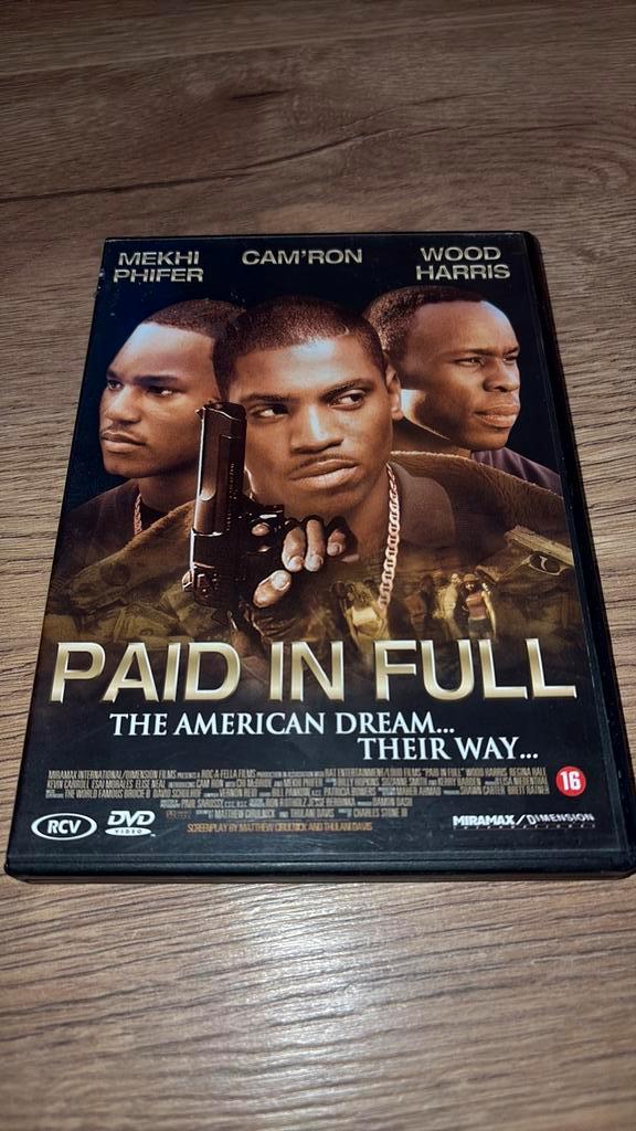Paid in Full met Mekhi Phifer, Wood Harris en Cam’Ron., Cd's en Dvd's, Dvd's | Thrillers en Misdaad, Zo goed als nieuw, Actiethriller