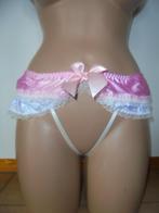 sissy satijn slipje (kan ook voor de heren), Verzenden, Roze, Slip