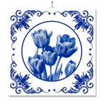 Tegel Met Opdruk | Tulpen | Inclusief Geschenkdoos, Ophalen of Verzenden, Nieuw