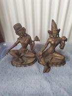 Twee vintage beelden gemaakt van brons, Antiek en Kunst, Verzenden, Brons