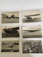 6 x antieke foto vliegtuigen. Vliegtuigfoto's. Jaren '40., Ophalen, Gebruikt, Kaart, Foto of Prent