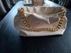 Nikkie schoudertas ecru goud, Sieraden, Tassen en Uiterlijk, Tassen | Schoudertassen, Ophalen of Verzenden, Zo goed als nieuw