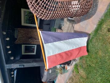 Vlag met stok beschikbaar voor biedingen