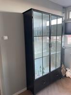 Metalen vintage design vitrinekast - Loods5, Huis en Inrichting, Ophalen, 100 tot 150 cm, 200 cm of meer, Zo goed als nieuw