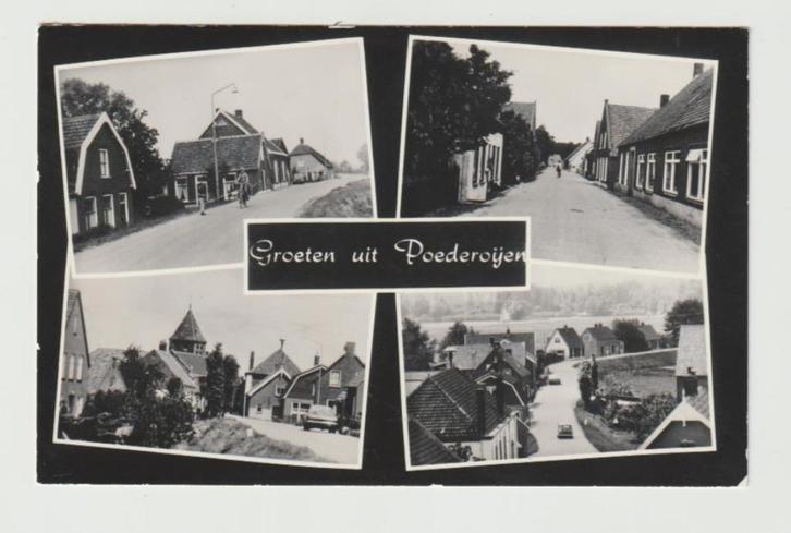 A 06 Poederoijen Groeten uit Poederoijen. 4 luik, Verzamelen, Ansichtkaarten | Nederland, Ongelopen, Gelderland, 1980 tot heden