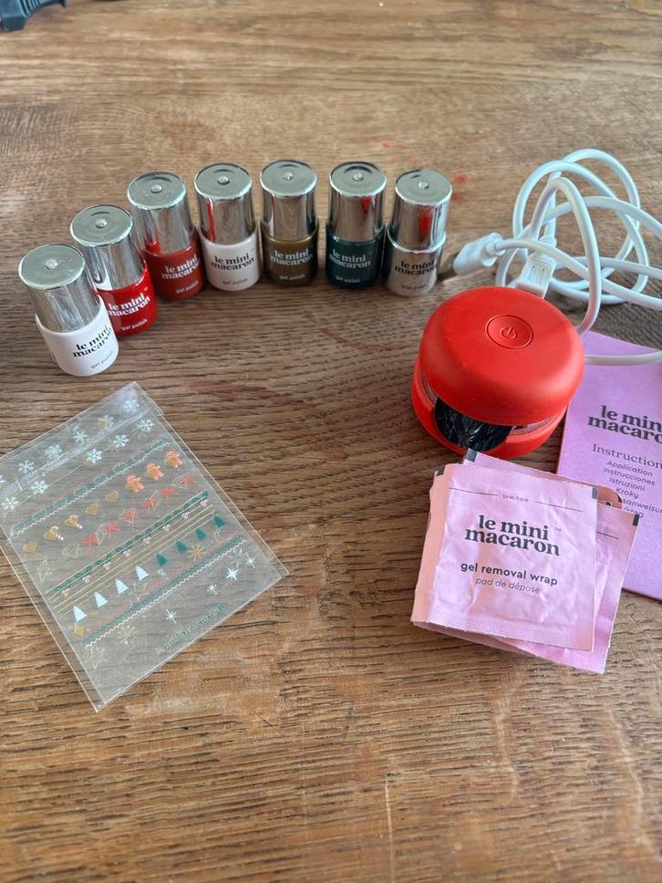 Le Mini Macaron Gelnagel Set - Zo goed als nieuw, Sieraden, Tassen en Uiterlijk, Uiterlijk | Cosmetica en Make-up, Zo goed als nieuw