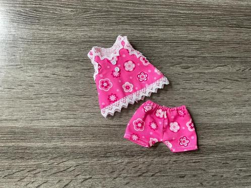 Leuk Katoen beer en of poppen jurkje  tot 18 centimeter, Kinderen en Baby's, Speelgoed | Poppen, Nieuw, Overige typen, Verzenden