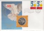 Nederland ECU brief No. 6 50 Jaar Verenigde Naties+penning, Postzegels en Munten, Ophalen of Verzenden, Overige materialen, Nederland