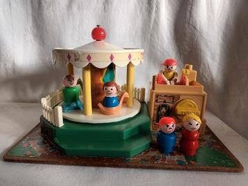 Vintage Fisher Price Draaimolen Merry-go-round jaren '60 beschikbaar voor biedingen